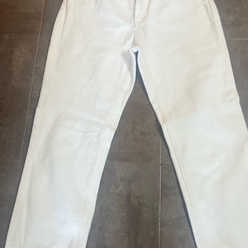 KanCan White Ankle Cropped Jeans Premium Style